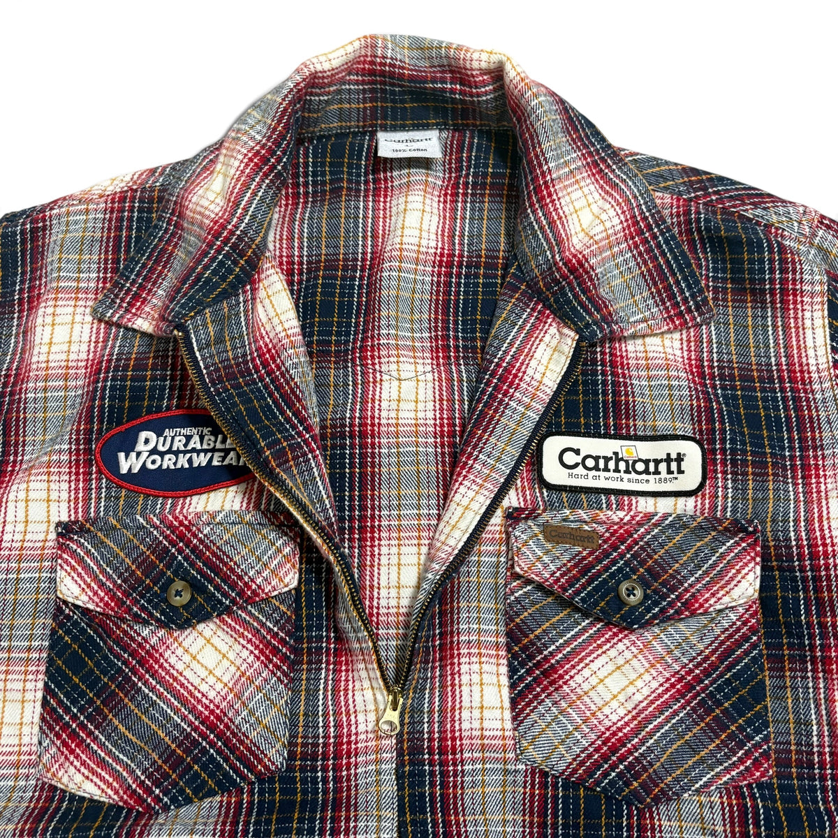Carhartt Long Sleeve Zip Shirt Jacket Size L