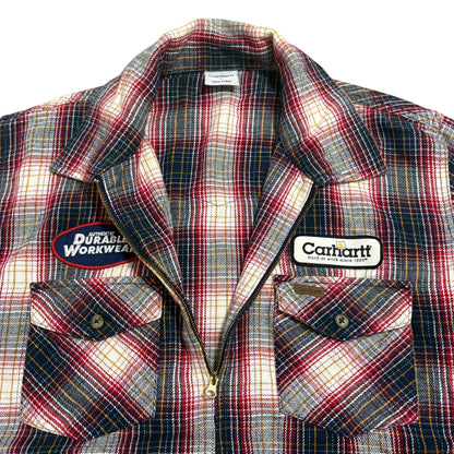 Carhartt Long Sleeve Zip Shirt Jacket Size L