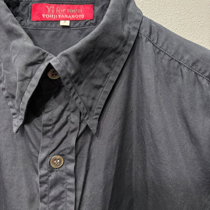 Y's for men 90s Navy Placket Front Shirt Size 2