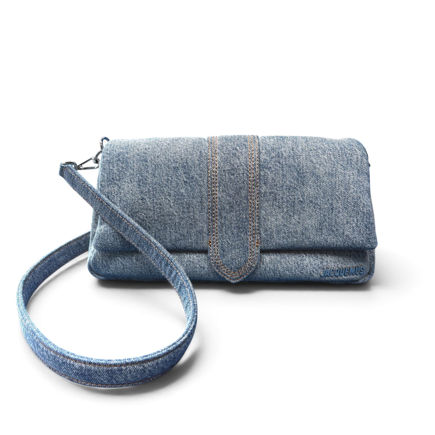JACQUEMUS Le Bambimou Denim Padded Bag