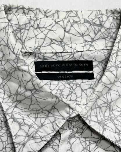 Diet Butcher Slim Skin Crackle Longline Shirt Size 1