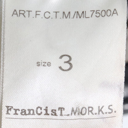 FRANCIST MORKS Horse Leather Double Jacket Black Size 3