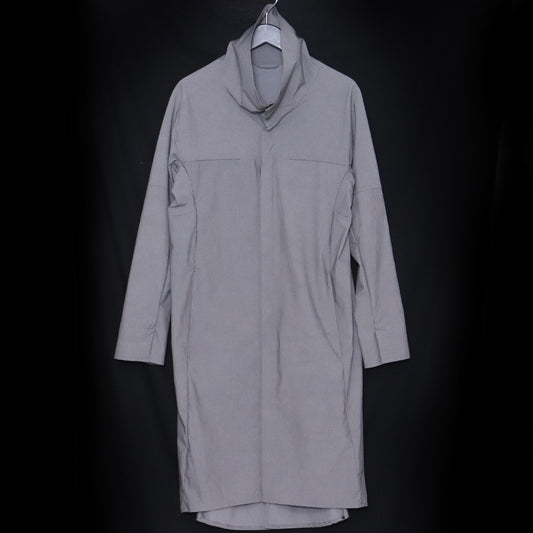 INCARNATION Loose-neck Stretch Coat #2 Unlined Gray Size S