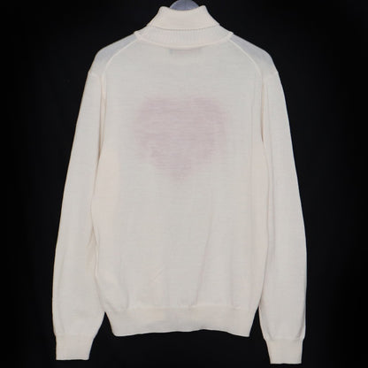 LOUIS VUITTON NIGO 22SS Intarsia Heart Sweater Ivory Size L