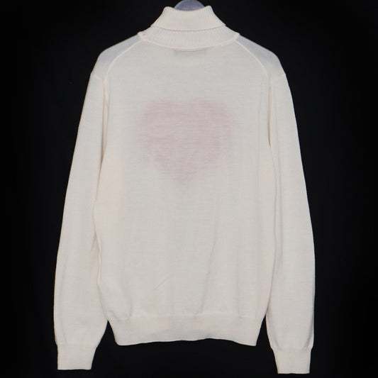 LOUIS VUITTON NIGO 22SS Intarsia Heart Sweater Ivory Size L