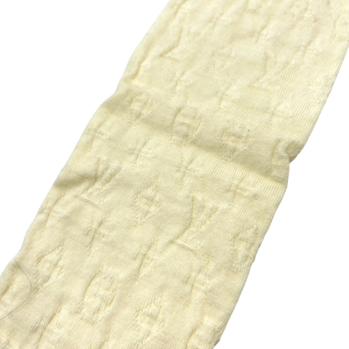 LOUIS VUITTON Monogram Socks Ivory