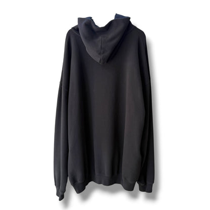 BALENCIAGA 21SS BB Logo Large Fit Hoodie Black Size XXS