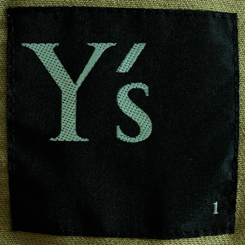 Y'S Layered Collar Cotton Blouson Khaki Size 1