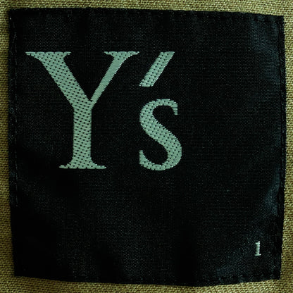 Y'S Layered Collar Cotton Blouson Khaki Size 1