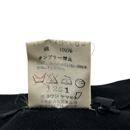Y's Hook-Button Cotton Jacket Black Size 3