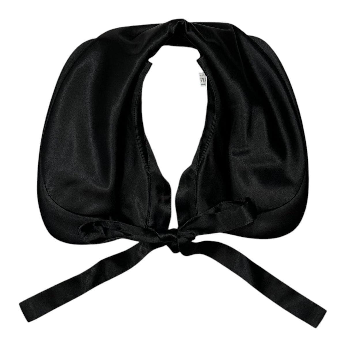 COMME des GARCONS Satin Layered Collar Black Size XS