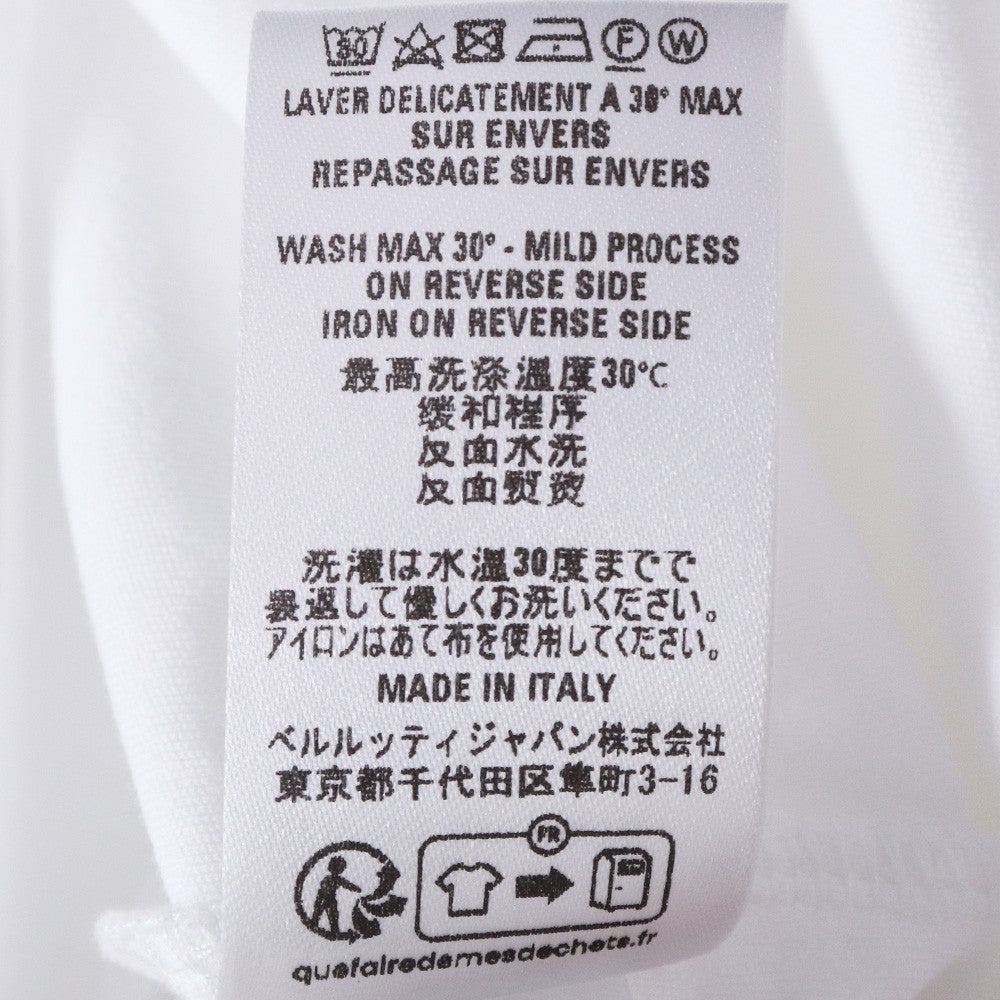 BERLUTI 25SS Scritto Embroidery T-Shirt White Size XS