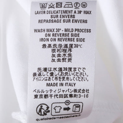 BERLUTI 25SS Scritto Embroidery T-Shirt White Size XS