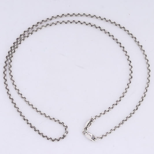 CHROME HEARTS Roll Chain Necklace Silver Size ONE SIZE
