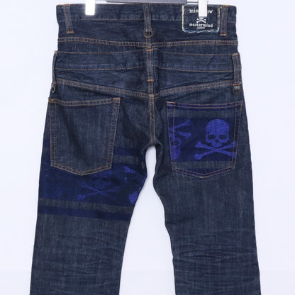 MASTERMIND JAPAN mindblow Skull Print Denim Jeans Size S