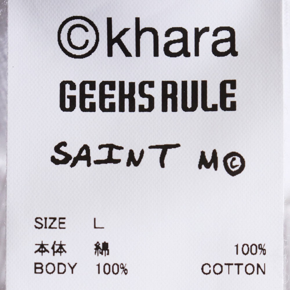 SAINT MICHAEL x EVANGELION 25SS EV T-Shirt White Size L