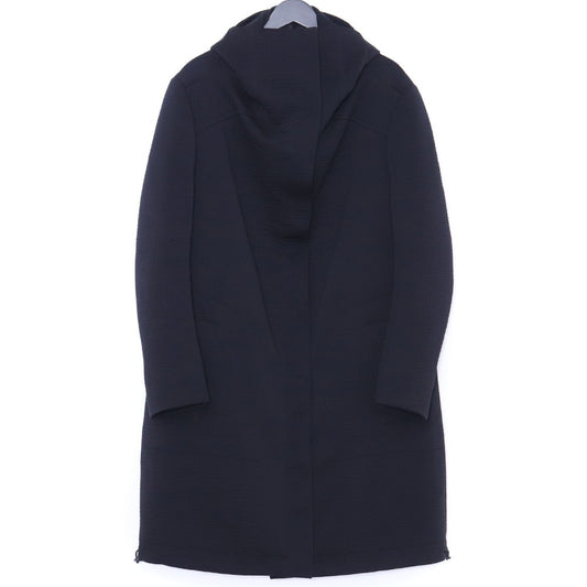 THAMANYAH 13AW Wool Zipper Hooded Coat Black Size 44