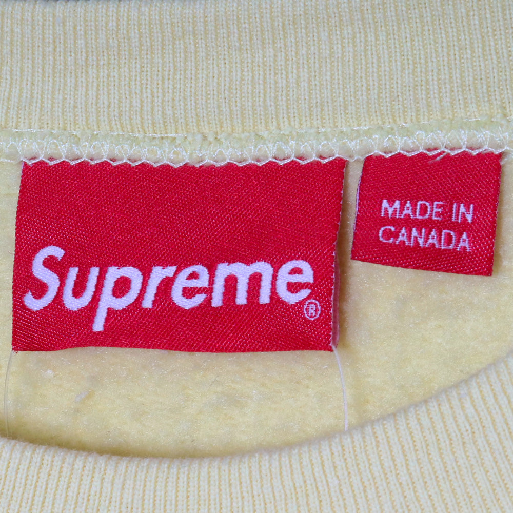 SUPREME 22AW Box Logo Crewneck Yellow Size XL