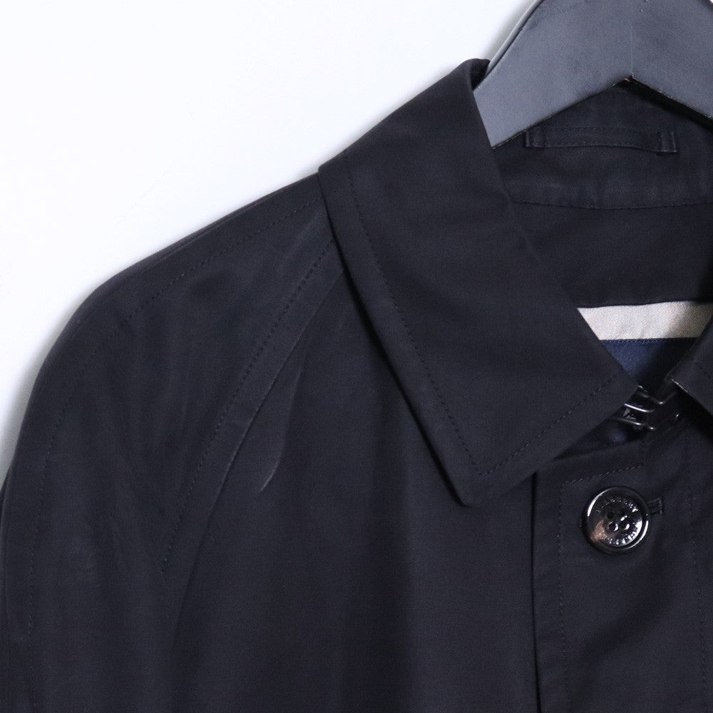 BURBERRY LONDON Balmacaan Coat with Liner Black Size M