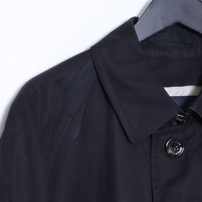 BURBERRY LONDON Balmacaan Coat with Liner Black Size M