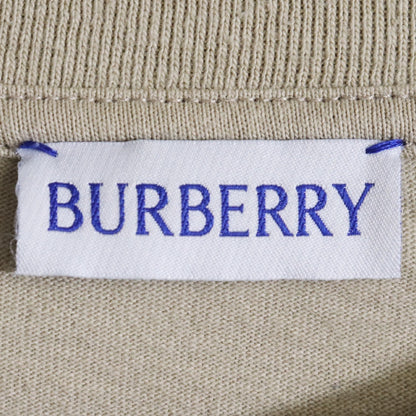 BURBERRY Equestrian Knight Cotton T-Shirt Khaki Size S