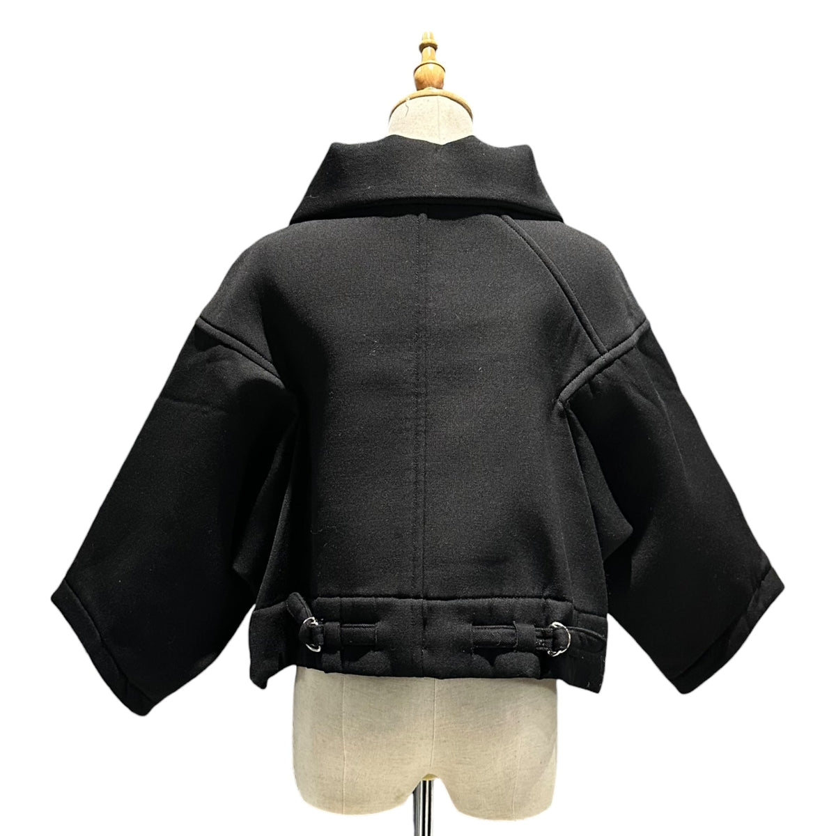 COMME des GARCONS 05SS Wool Bonding Wide Coat Black Size M