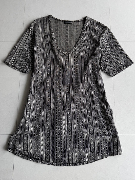 LAD MUSICAN Tribal Star Jacquard T-Shirt Size 42