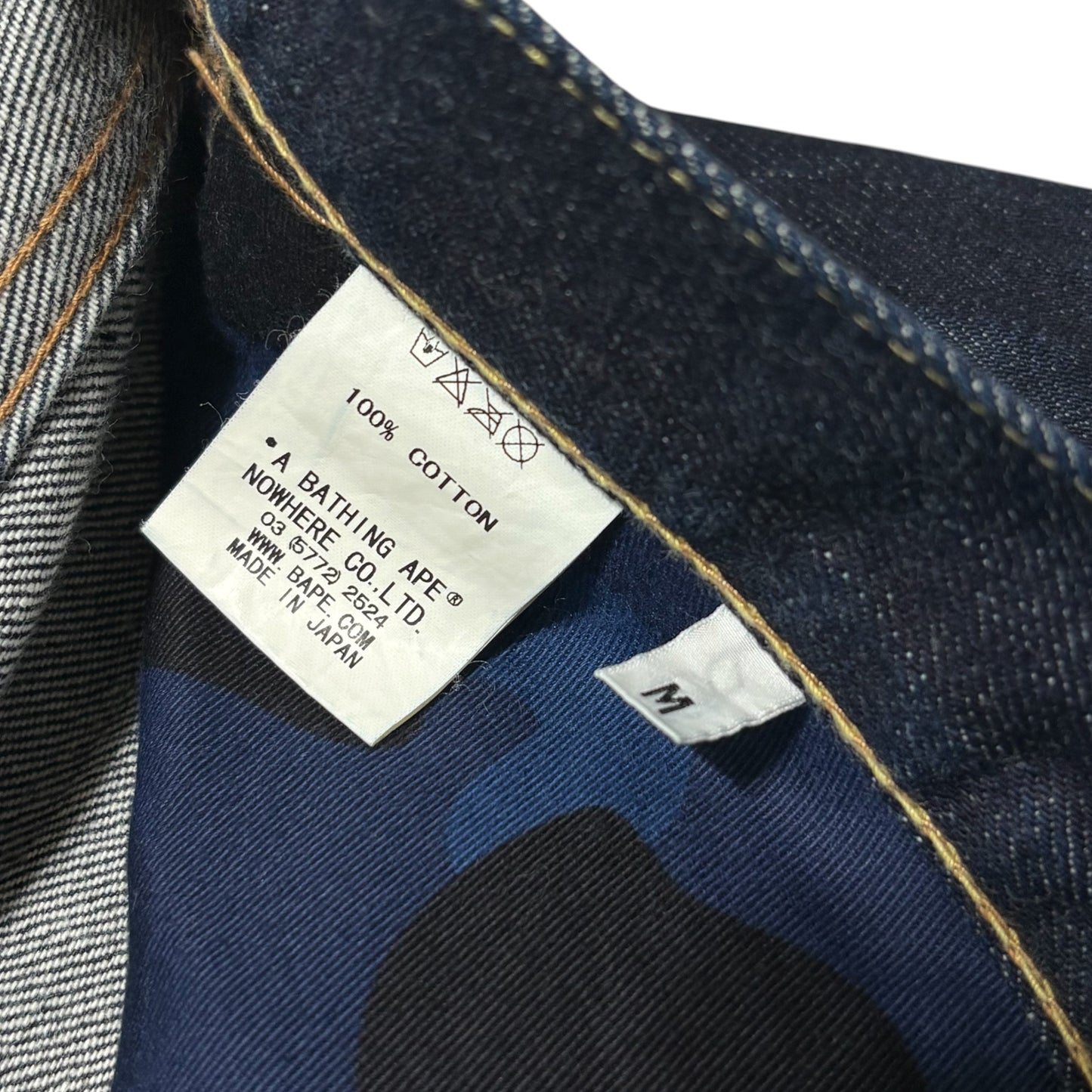 Japanese Brand 00's A BATHING APE Jeans "BAPESTA" Size M