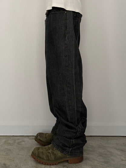 Sean John Black Wide Denim Jeans Size 40