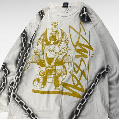 Stussy x RAN DMC Long Sleeve T-Shirt White Size M