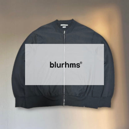 blurhms Charcoal Brown Double Zip Bomber Jacket