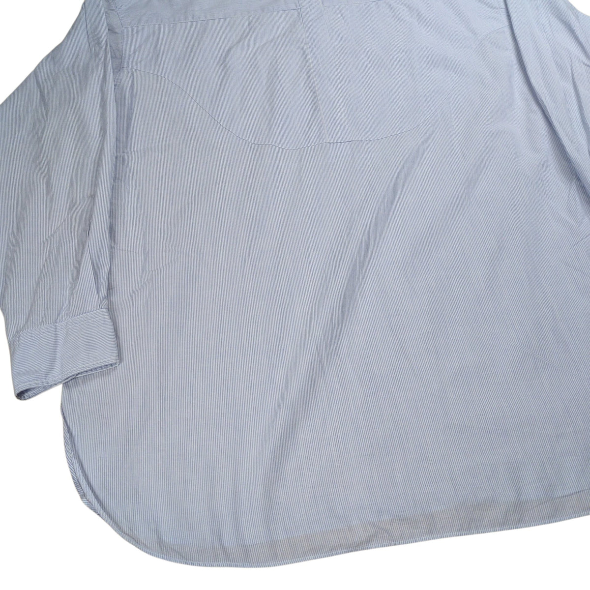 COMME des GARCONS HOMME 80s Pinstripe No Collar Shirt