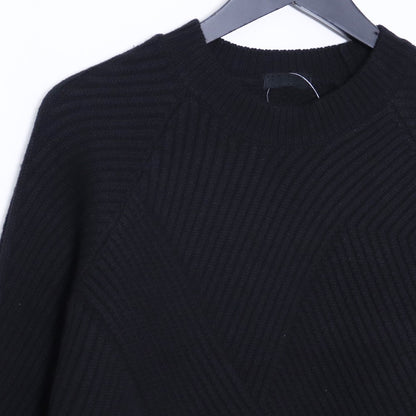 Devoa Wool Knit Sweater Black Size 3
