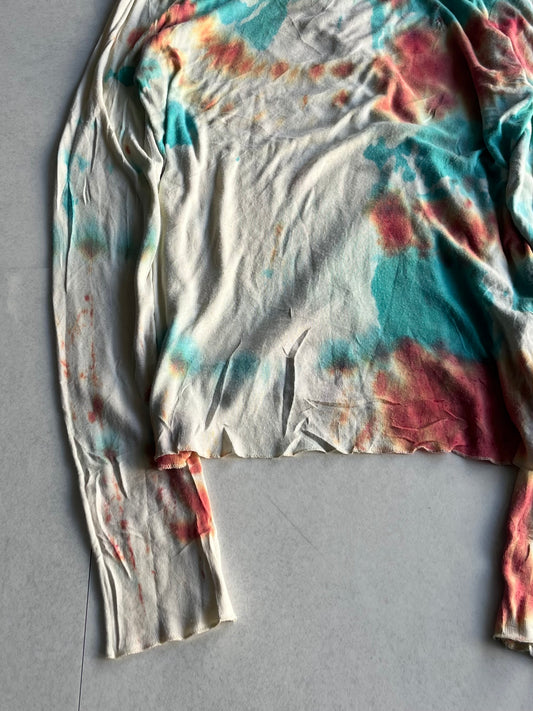 Ralph Lauren Multi Tie-Dye Long Sleeve Shirt Size XL