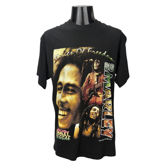 BOB MARLEY 90s Vintage "Songs Of Rap T-Shirt Size XL