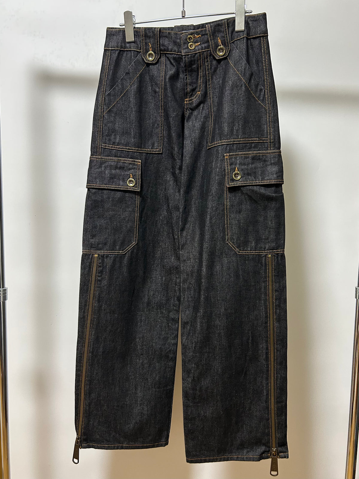 Dolce & Gabbana D&G 2000s Black Cotton Cargo Jeans