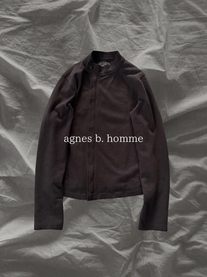 agnes b. homme AW07 Cotton Asymmetric Jacket Black