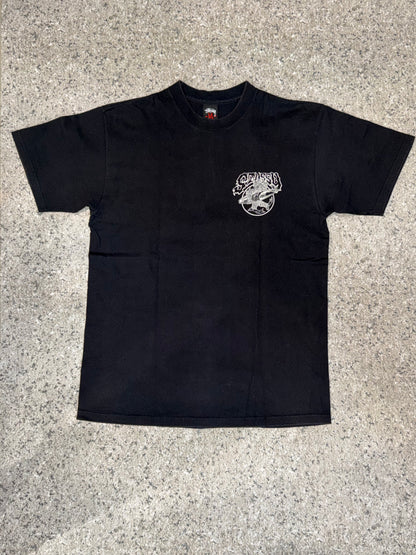 STUSSY Surfman T-Shirt Black Size M