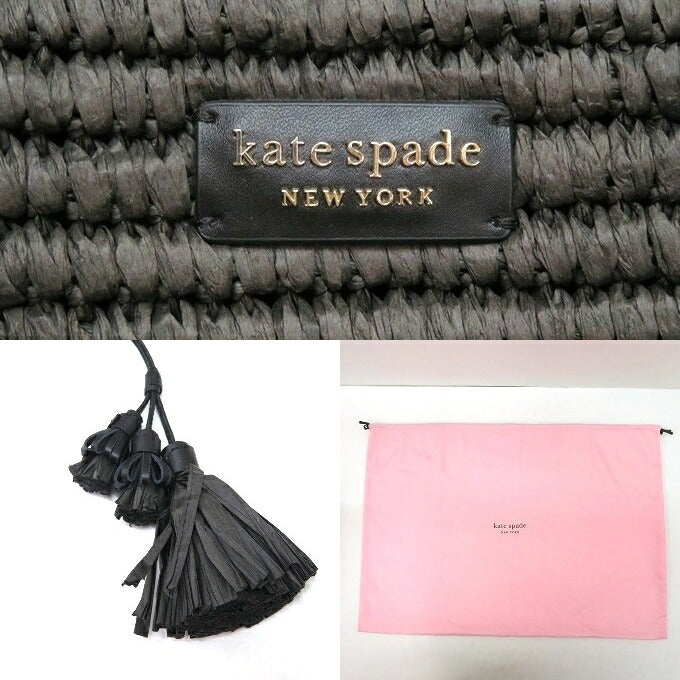 KATE SPADE Black Cabana Large Tote Bag Size ONE SIZE