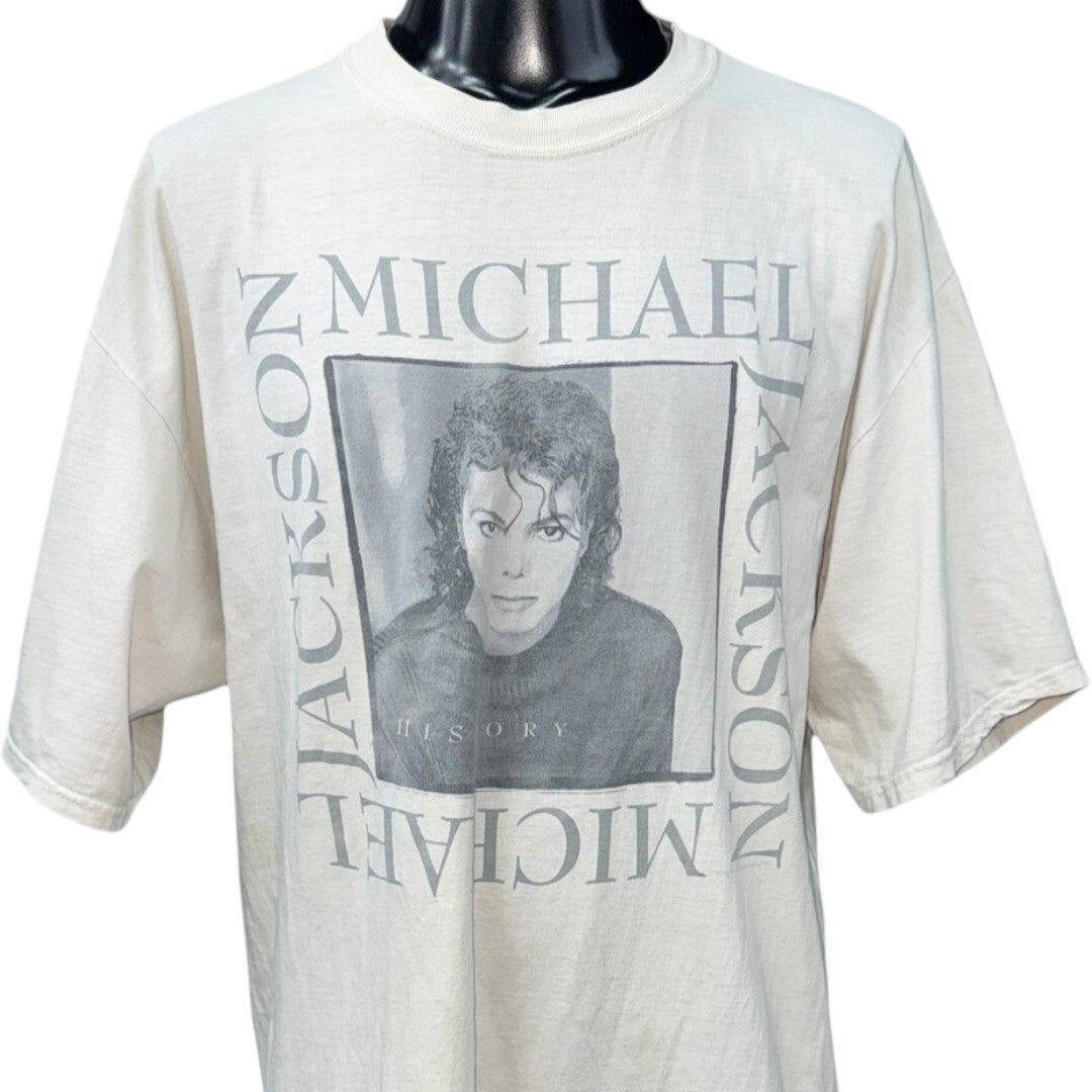 MICHAEL JACKSON 90s King of Pop Vintage T-Shirt Size XL