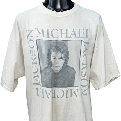 MICHAEL JACKSON 90s King of Pop Vintage T-Shirt Size XL