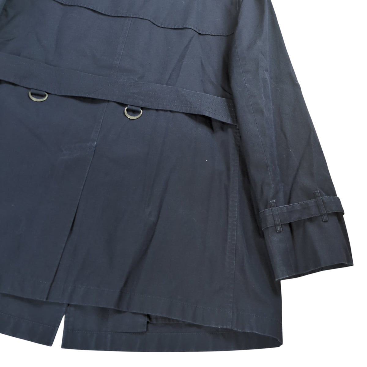BURBERRY LONDON Dark Navy Short Trench Coat Size 44