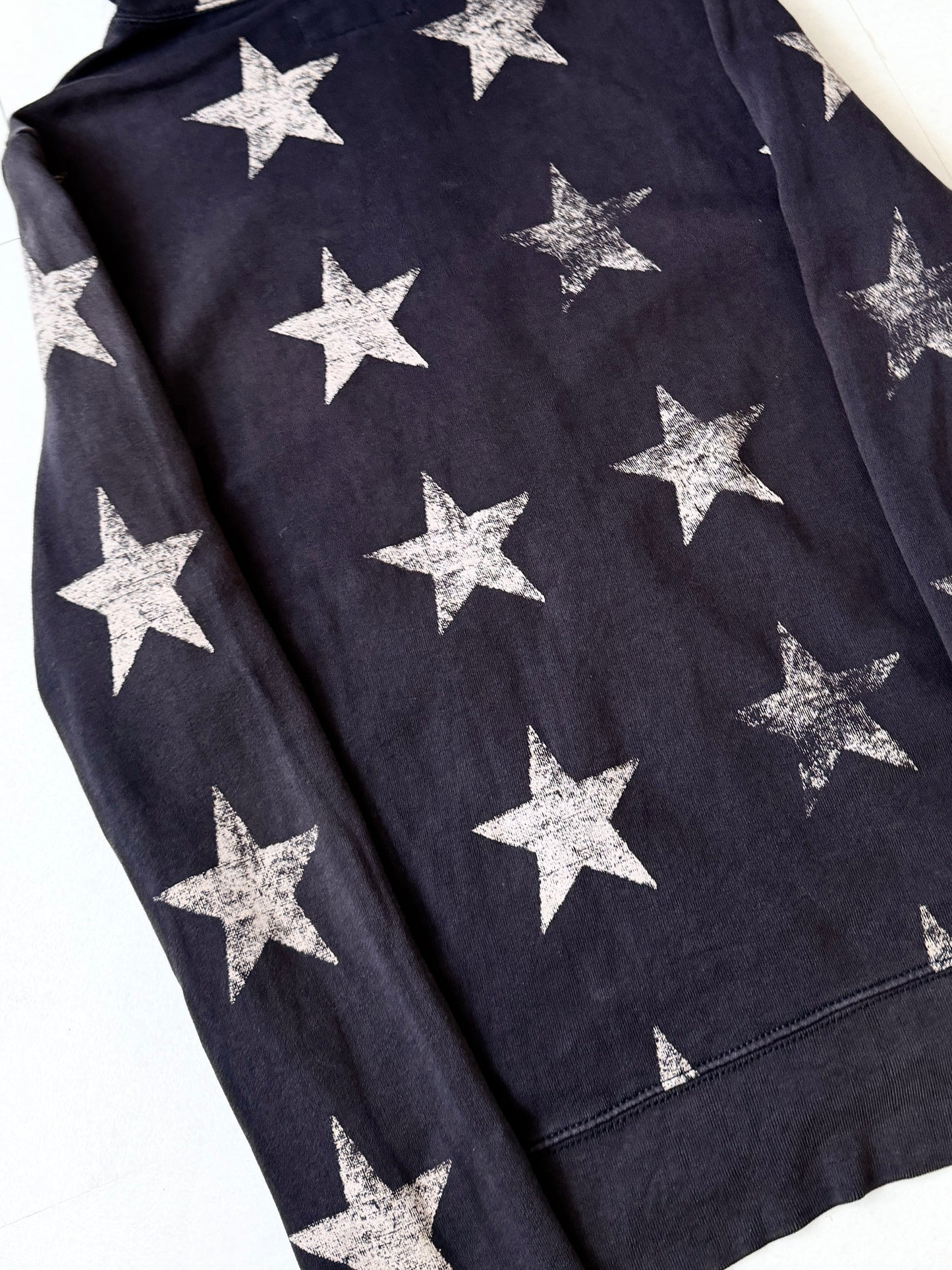 Denim&Supply Star Design Cotton Zip Hoodie Size S
