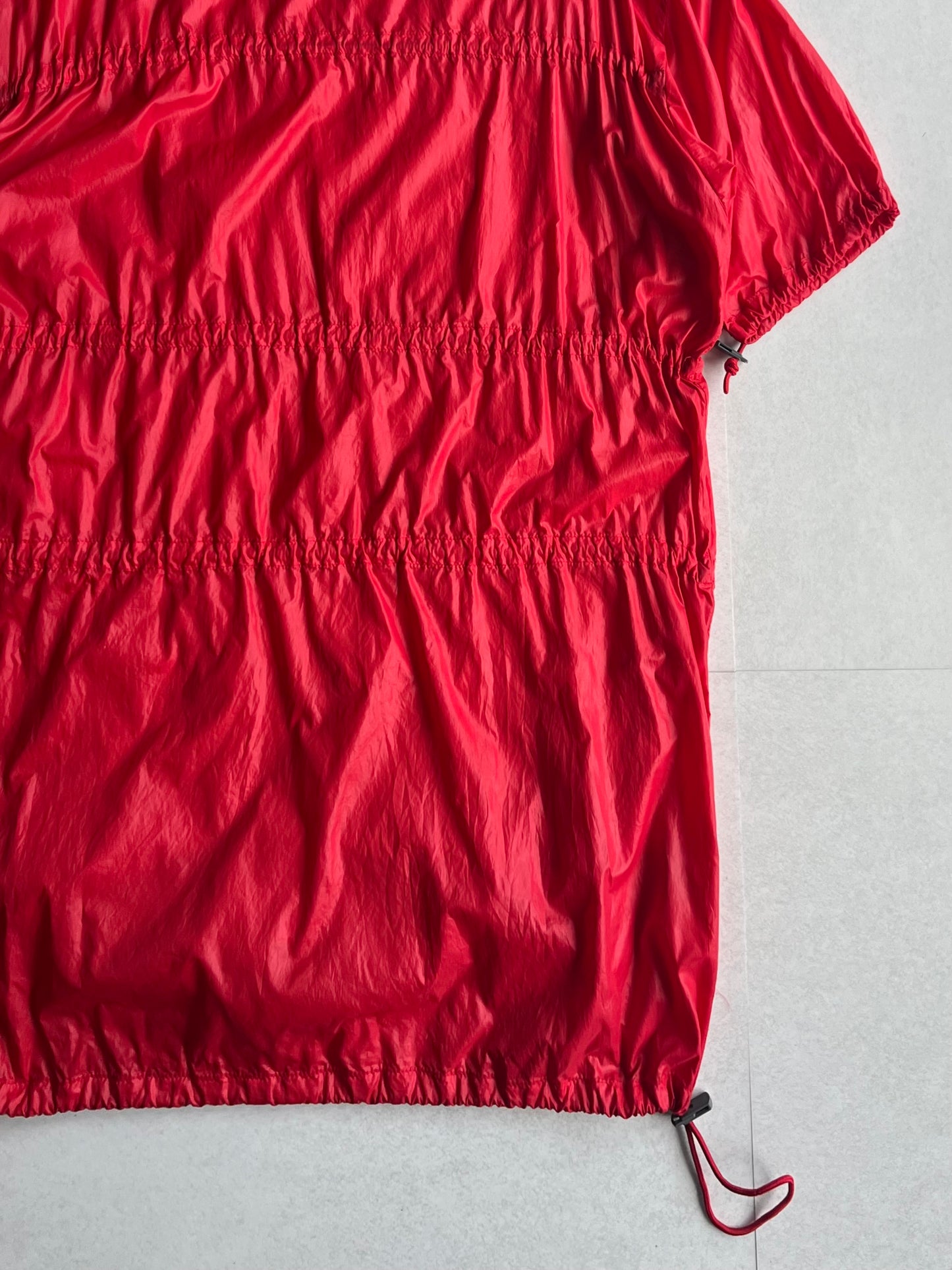 Raf Simons Red Nylon Long Sleeve Tee (08ss) Size 44