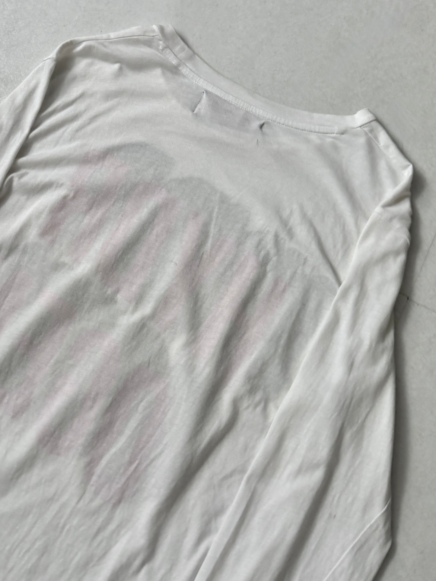 HYDROGEN White Cotton Long Sleeve T-Shirt Size L