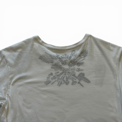 Diesel White T-Shirt Size S