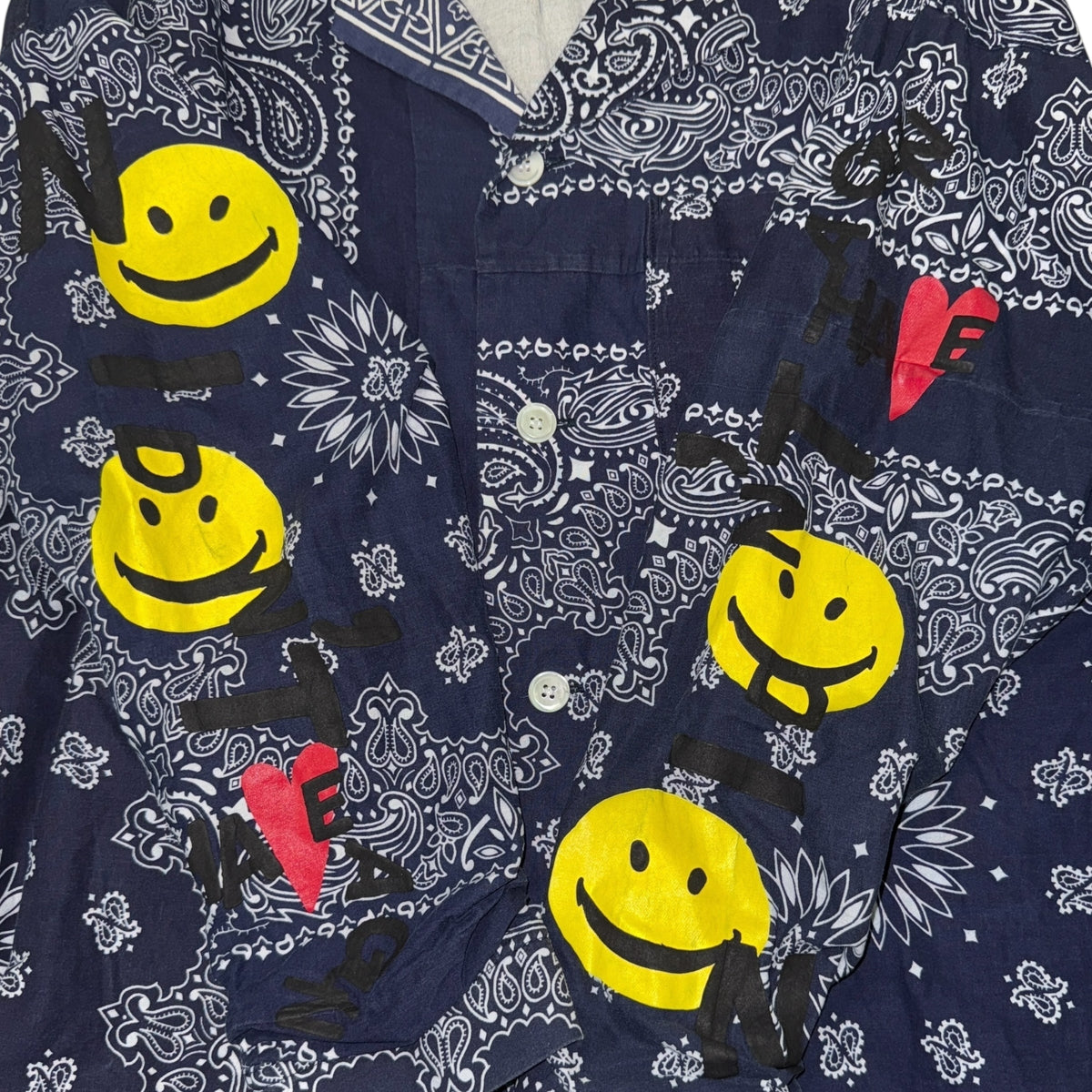 READYMADE BANDANA SLEEPING SHIRT NAVY Size 1