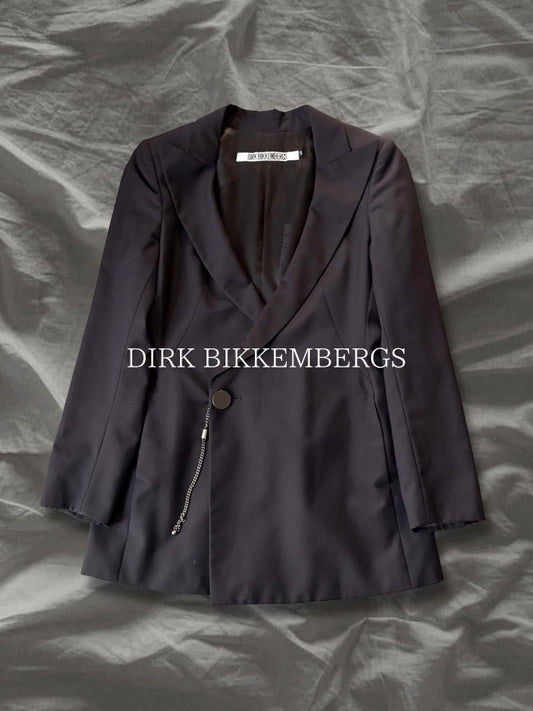 DIRK BIKKEMBERGS 90s Wool Sculptural Jacket M Size M