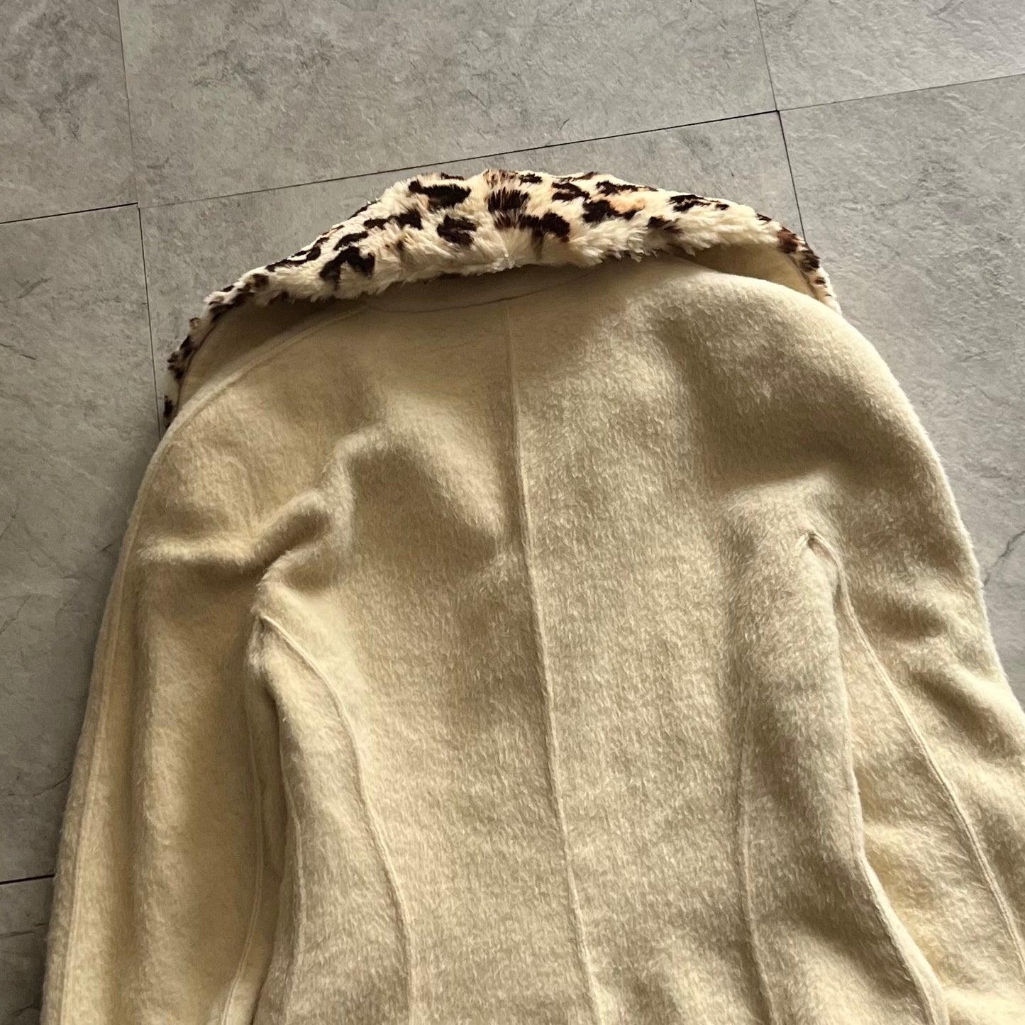 Junko Shimada Beige Leopard Jacket Size XS