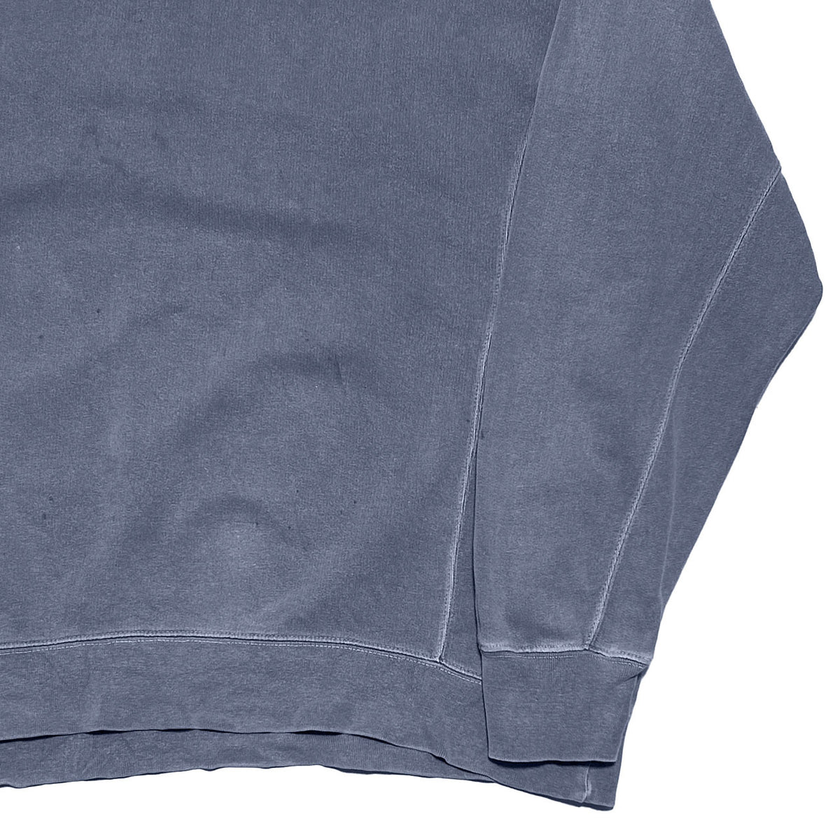 ADIDAS 1980s Washed Cotton Sweatshirt Light Blue Size L